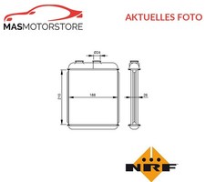 WÄRMETAUSCHER INNENRAUMHEIZUNG VORNE NRF 53215 P FÜR OPEL ASTRA H,ASTRA G