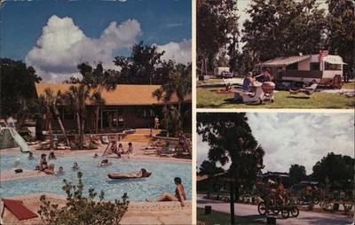 Leesburg, Florida FL Holiday Inn Trav-L-Park 1975 US Postal Service Vintage