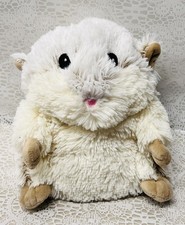 WARMIES 10" Cozy Plush Cream  Tan Hamster Warm In The Microwave Stuffed Animal