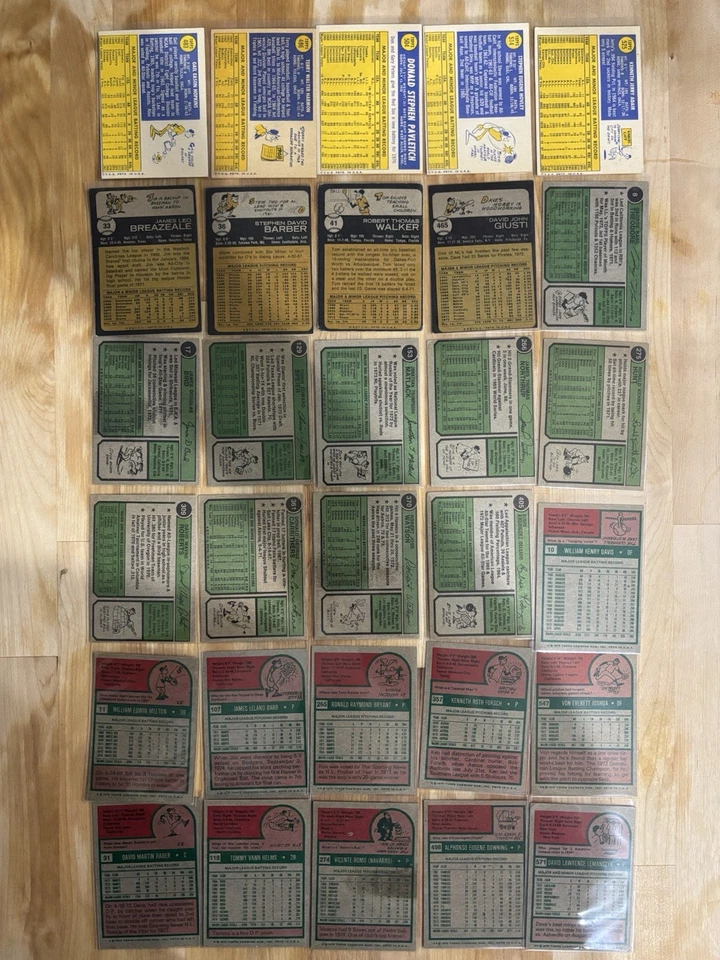 Vintage Baseball Card Collection 1970, 1973, 1974, 1975, 30 Card Lot - Image 2 of 2