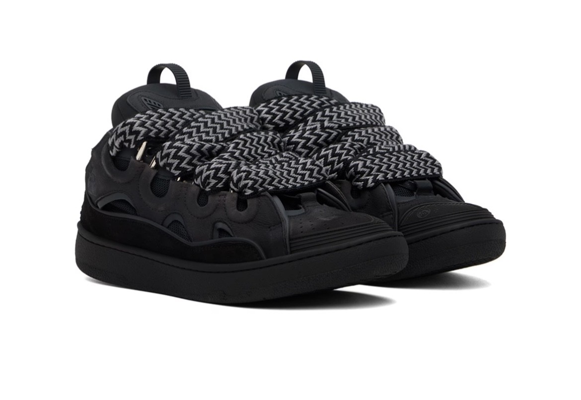 Lanvin Sneakers men, size 44 (US 11), Black, Brand new, Black