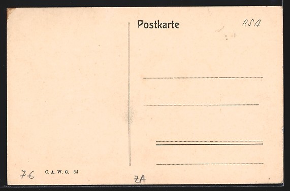 Old postcard Capetown, Panoramic View 