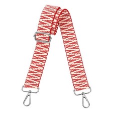 Purse Straps Replacement Crossbody with Silver Buckle, Light Red