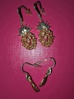  Pineapple Earrings For Pierced Ears Two Different Pairs Beautiful One With Gems — photo 1