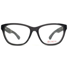 Cinzia Eyeglasses Frames CIN-5046 C3 Shiny Dark Brown Cat Eye Full Rim 54-15-140