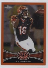 2012 Topps Chrome Retail Orange Refractor AJ Green #85 sq1