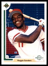 Reggie Sanders 1991 Upper Deck #71 Reds MLB READ FREE SHIPPING AutographDen