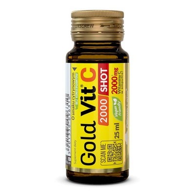 Olimp Gold-Vit C 2000 Shot mit Zitronengeschmack, 25 ml