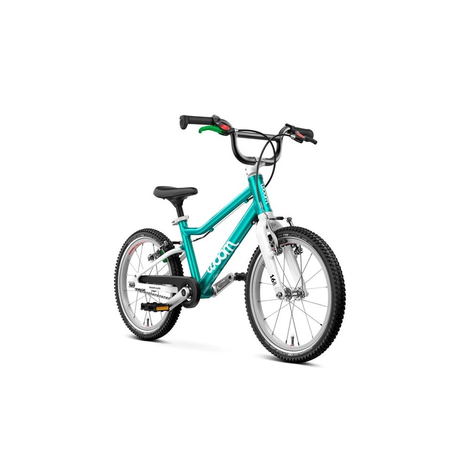woom 12-18" GO 3  Kinderfahrrad 16" metallic turquoise
