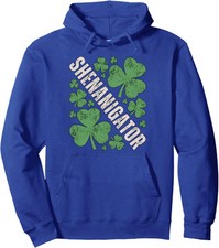 St Patricks Day Shamrock Shenanigator Clovers Unisex Hooded Sweatshirt