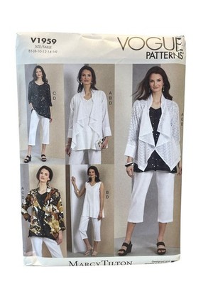 Vogue Patterns V1959 Jacket Tunic Pants B5 (8-10-12-14-16) Marcy Tilton Design