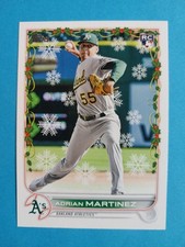 2022 Topps Holiday Adrian Martinez RC #HW76 Oakland Athletics