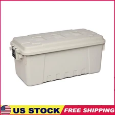 Durable Outdoor Storage Trunk Lockable Weather Resistant Heavy Duty Bin New