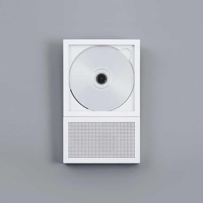 KM5 CP2 Instant Disk Audio-CP2 White Bluetooth CD Player with