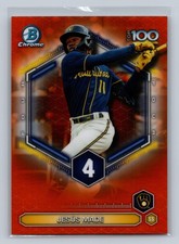 2026 Bowman #BTP-4 Jesús Made Bowman Scouts' Top 100 Orange Refractors #/25