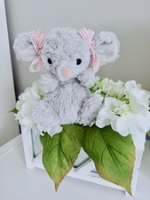 Jellycat Yummy Mouse w/ removable Pink Bows BNWT Fast Shipping 