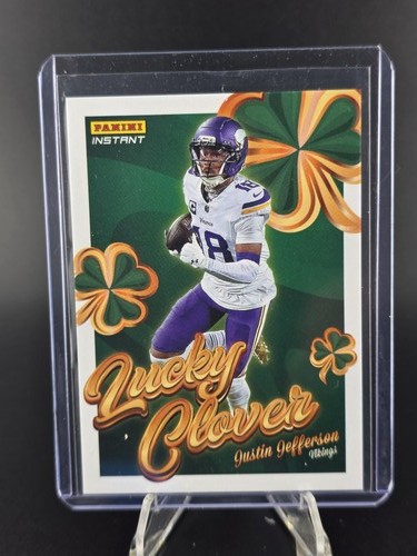 Justin Jefferson #9 2025 Panini Instant Lucky Clover card