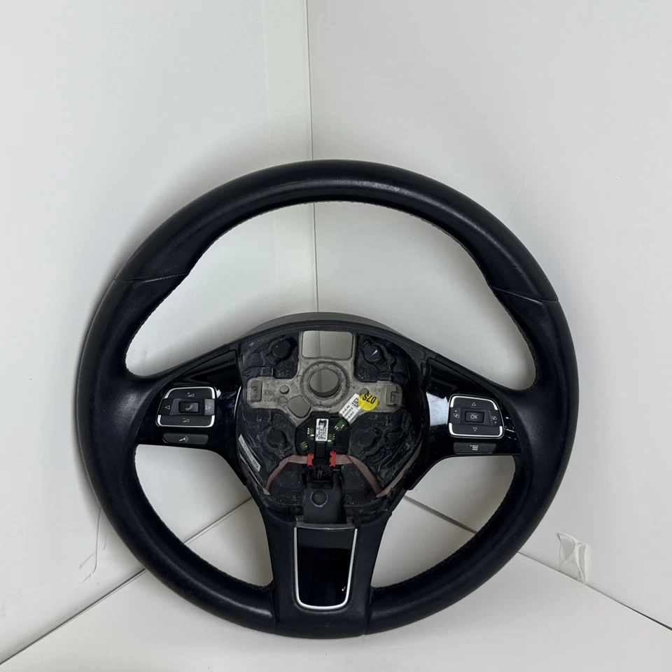 2014 VOLKSWAGEN TOUAREG STEERING WHEEL LEATHER OEM - Image 4 of 4