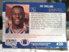 Pat Swilling 420 NFL PRO SET Football Card!