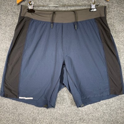 Lululemon Athletica Shorts Mens Large Blue Colorblock Unlined 7'' Running Gym