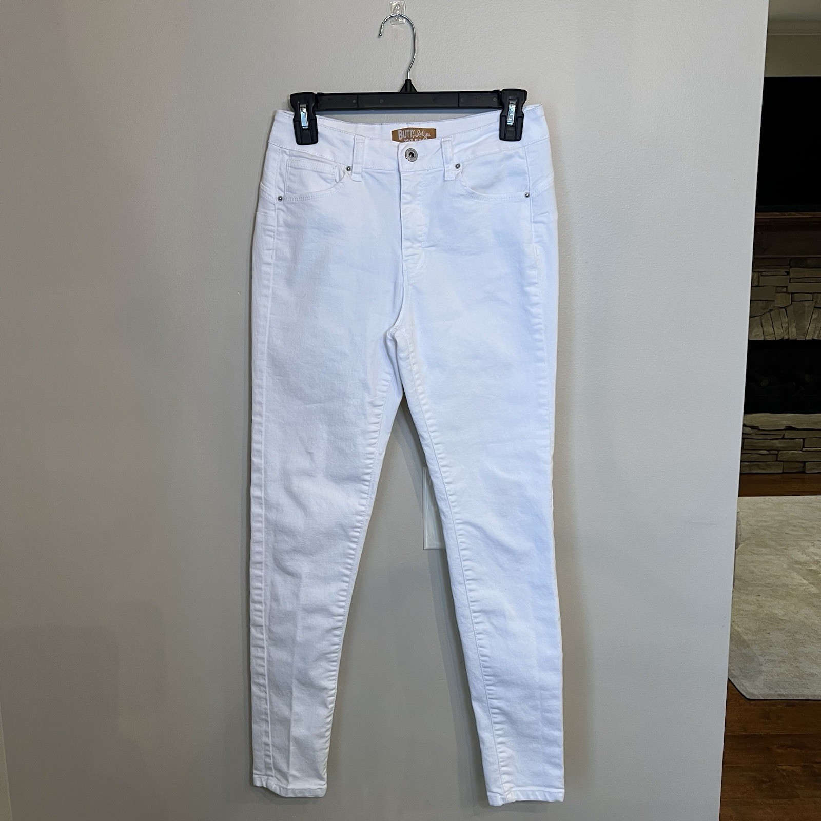 White Skinny Denim Stretch Size 7 Pants Women&rsquo;s