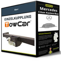 Starre AnhäNgerkupplung für Mercedes Citan Kasten/Bus 21- Typ W420 Towcar NEU