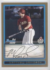 2009 Bowman Draft Prospects Gold Matt Davidson Matthew Davidson #BDPP23 1u6