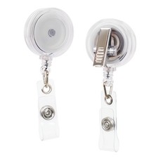 50-Pack Retractable Badge Reels   Alligator Clip Badge Reel with Swivel Hook ...