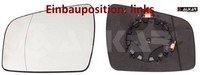 Alkar 6401445 Spiegelglas FüR AußEnspiegel Links FüR Opel