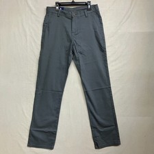 IZOD Flat Front Dress Pants Boys Size 18 Grey Stretch Comfortable Tough Cotton