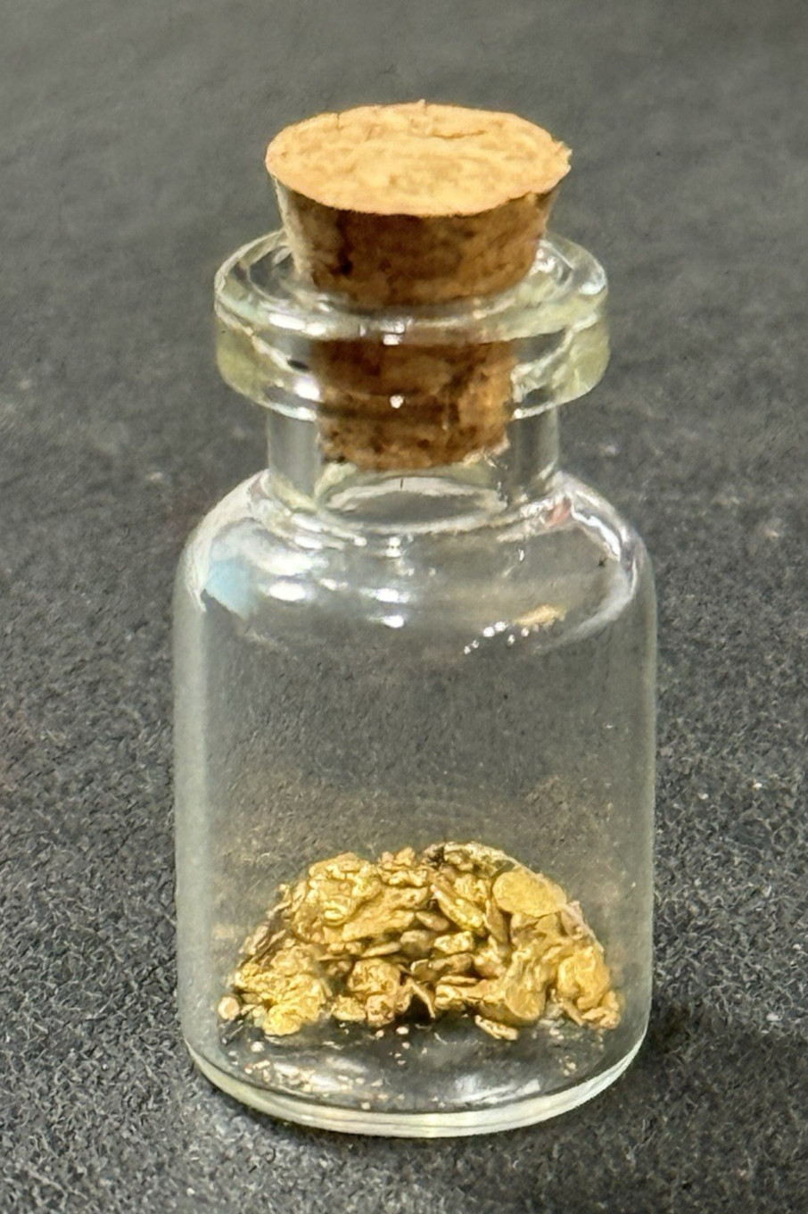 Gold Nuggets Treasure in Glass Jar! 1 Grams of Gold Nuggets Great Gift Idea!!