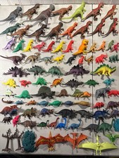Huge Vintage Toy Lot Of 80 Dinosaur Figures, Chinasaurs. About 2  -7  Mixed Lot