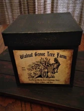 ~*Primitive Christmas~Walnut Grove Tree Farm~Pantry Box*~