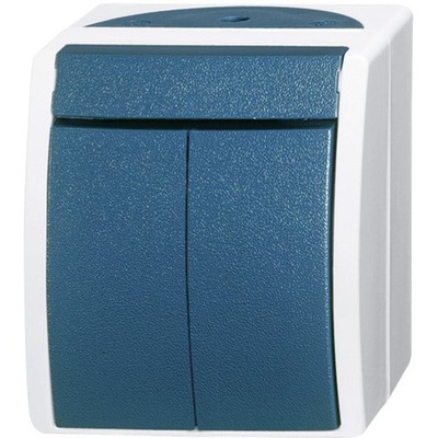 Busch-Jaeger 2601/5 W-53  Feuchtraum-Schalterprogramm  Serienschalter Ocean A...