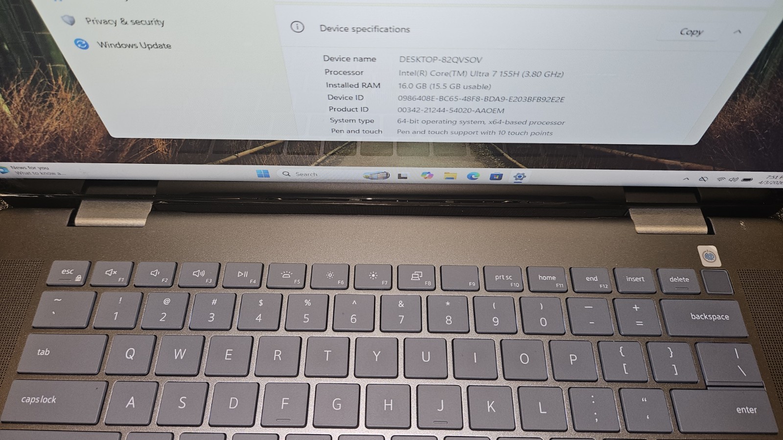 Dell Inspiron 16 Plus 7640 Laptop Ultra 7 16GB 1TB SSD 16" FHD+ READ DESC - Image 4