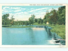 W-border STATE FISH HATCHERY Detroit Lakes Minnesota MN o/19 AE4675