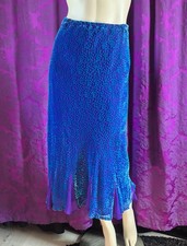 Vintage Monsoon Silk Devoré Mermaid Skirt