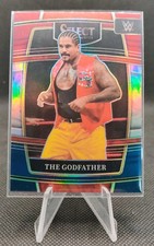 2022 Panini Select WWE Red & Blue Silver Prizm #9 The Godfather Wrestling Card