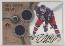 2005-06 SP Game Used Edition NHL Game Gear Auto 8/10 Rick Nash #AG-RN Auto 0uj7