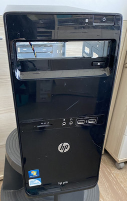 HP Pro 3400 MT Midi Tower PC Leergehäuse Chassis schwarz ein Schacht 5.25-Zoll