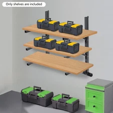 2Pack Container Shelving Bracket Set, 3-Tier Shelf Bracket, Cargo Container