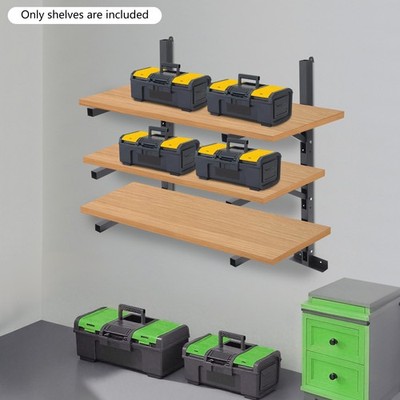 2Pcs Container Shelving Bracket Set 3-Tier Cargo Container Storage Shelf Bracket