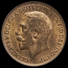 1911 George V Halfpenny, G/EF