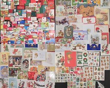Lot of Vintage Christmas Cards Envelopes Tags UNUSED Hallmark American Greetings