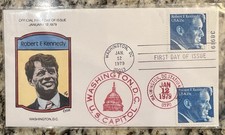 1979 Robert F. Kennedy Collins FDC &ndash; US #1770 &ndash; Wash D.C. Capitol Cancel Rare