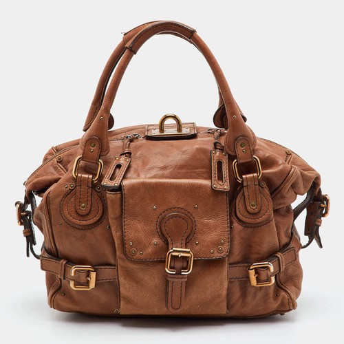 Borsa Chloe Paddington media in pelle marrone - Foto 1 di 13