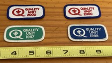 Boy Scouts of America Quality Unit 1997(1) 1998(1) 2000(2) Patches Lot Of 4 LT1