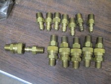 Lot Of 6 Parker? Series ST-1PPE 1/8" NPT Mini Brass Pneumatic Hydraulic Couplers