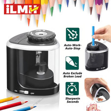Automatic Electric Pencil Sharpener Helical Blade Fast Sharpen Home Office New