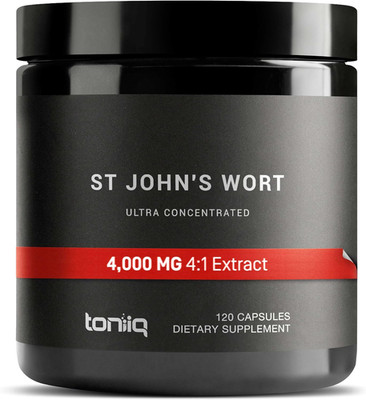 1,000Mg Ultra High Strength St. John'S Wort Capsules (Non-Gmo) - 4X Concentrated